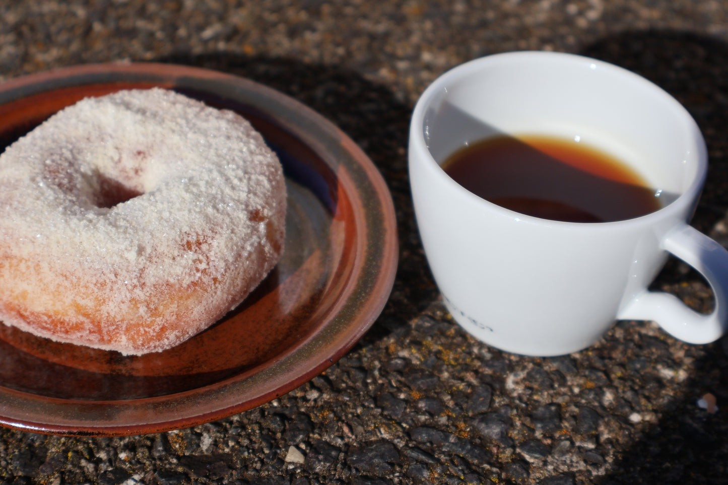 Milk Powdered Coated Donuts