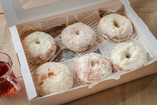 Milk Powdered Coated Donuts