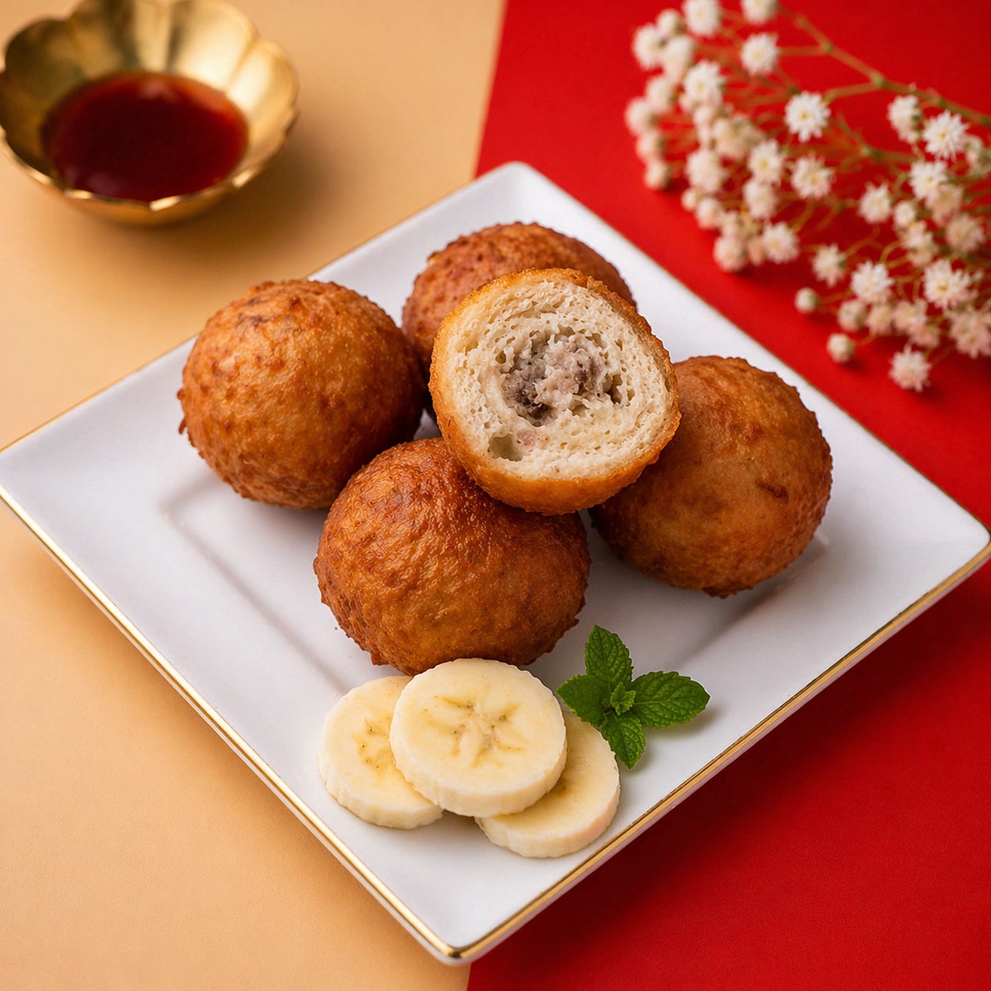 Cucur Pisang - Banana Fritters - Box of 10 Pieces