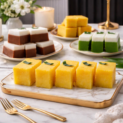 Kuih Bingka / Bake Cassava Cake - Box of 10 Pieces