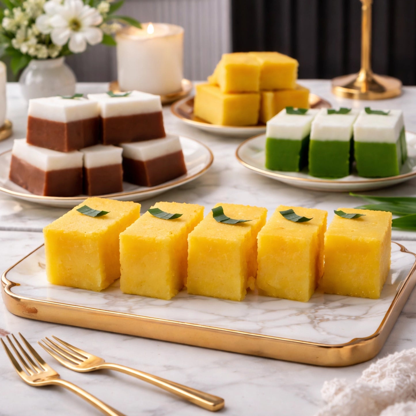 Kuih Bingka / Bake Cassava Cake - Box of 10 Pieces