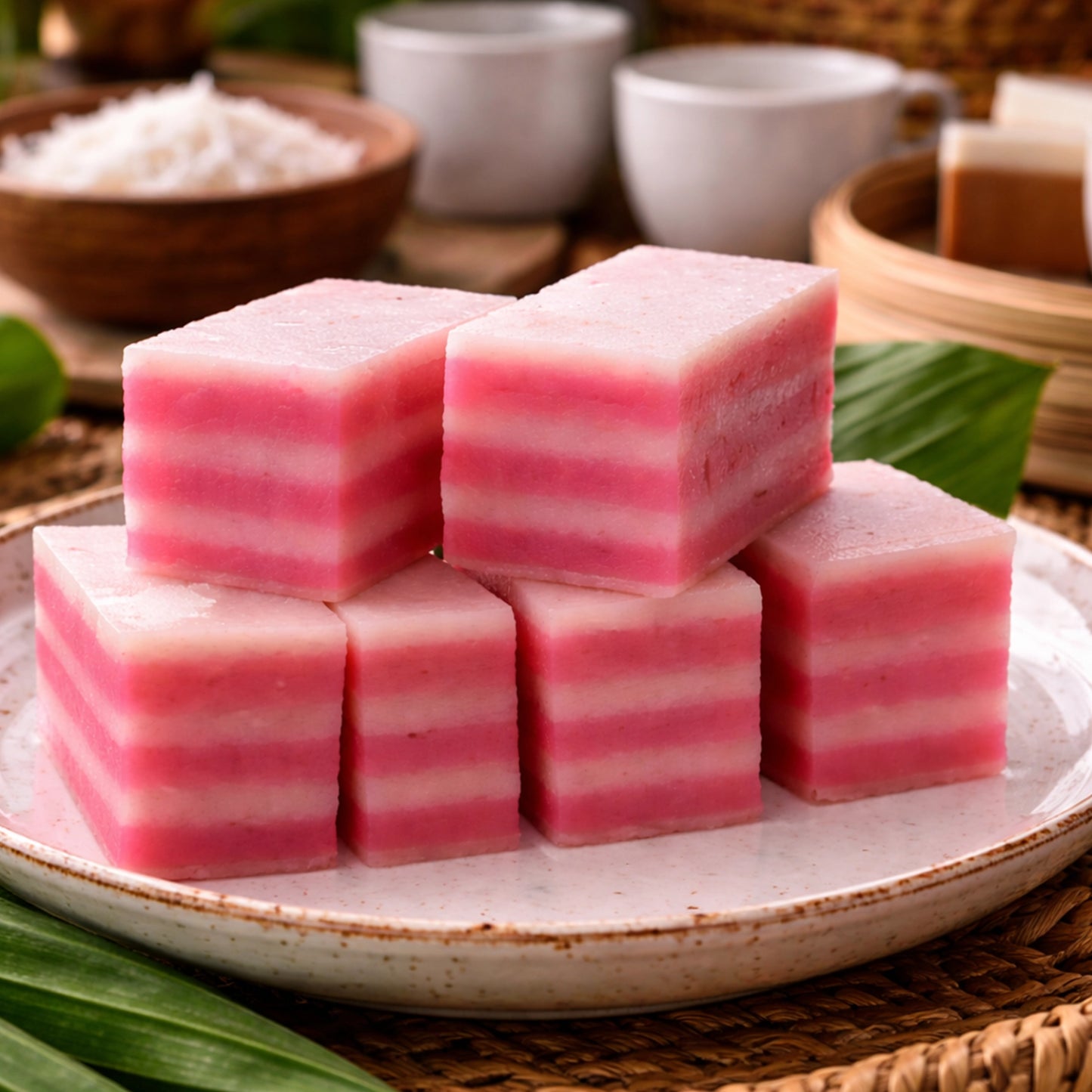 Kuih Lapis / Steamed Layered Cake  - Box of 10 Pieces