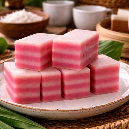 Kuih Lapis / Steamed Layered Cake  - Box of 10 Pieces