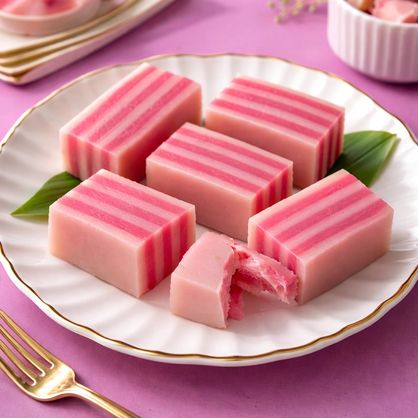 Kuih Lapis / Steamed Layered Cake  - Box of 10 Pieces