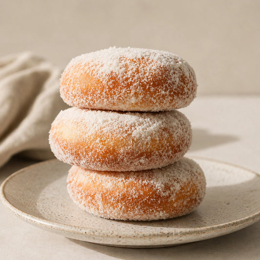 Milk Powdered Coated Donuts